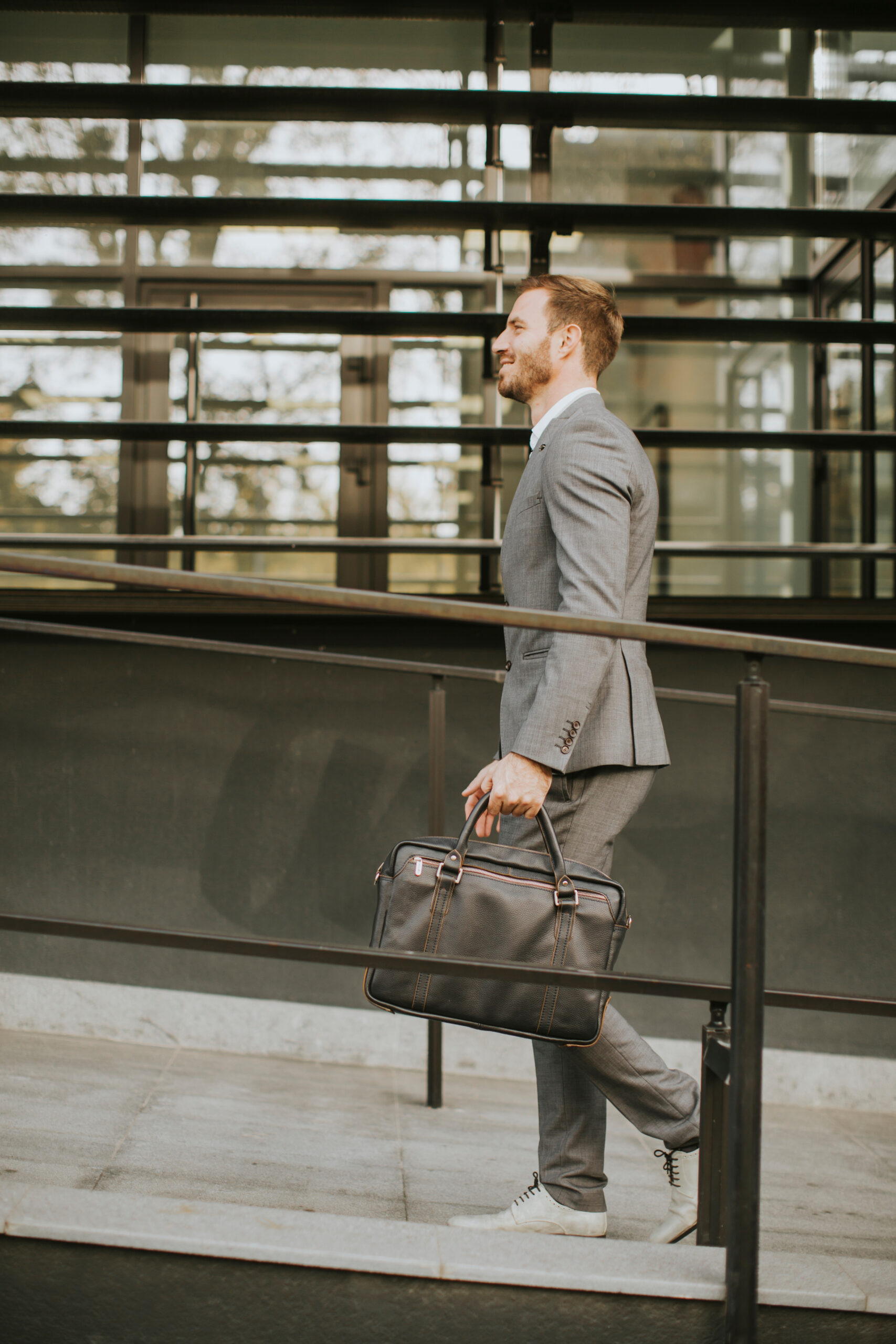 Business professional walking