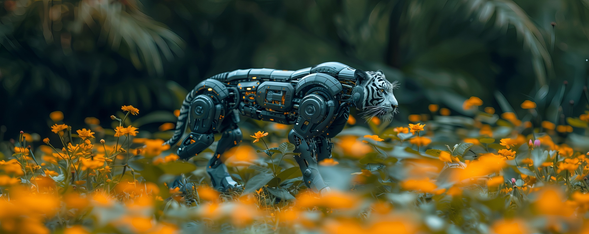 AI Robotic Tiger Banner